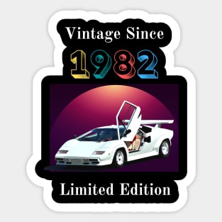 80s Vintage Birthday 1982 Sticker